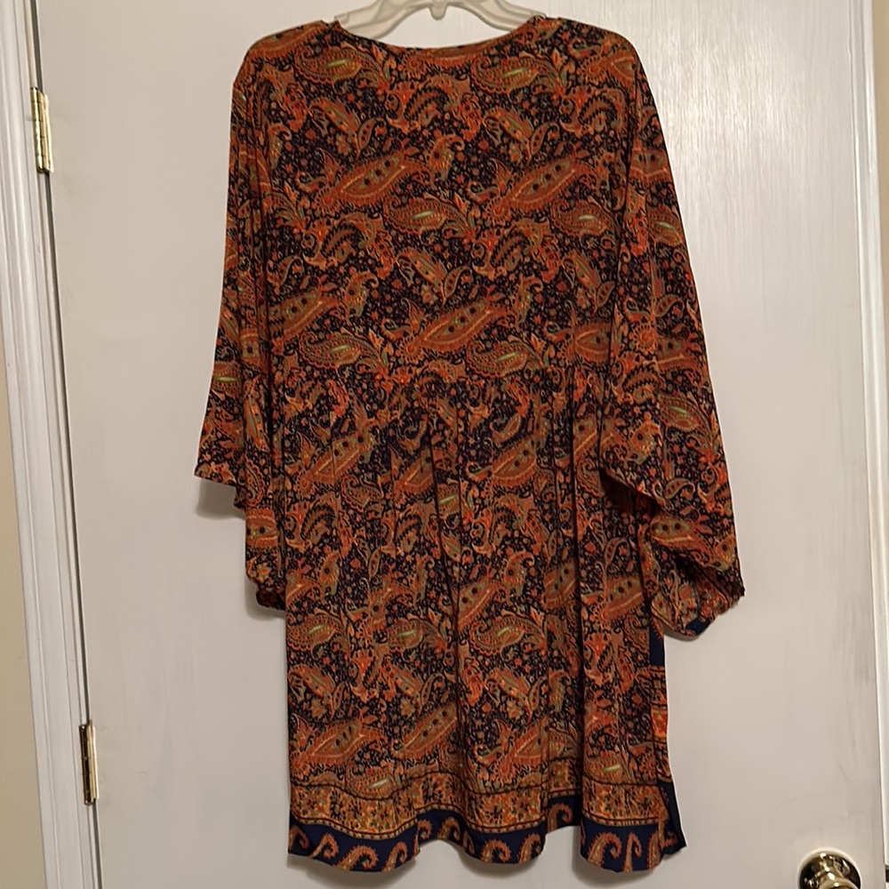 Vintage Simisue BOHO Paisley Print Dress